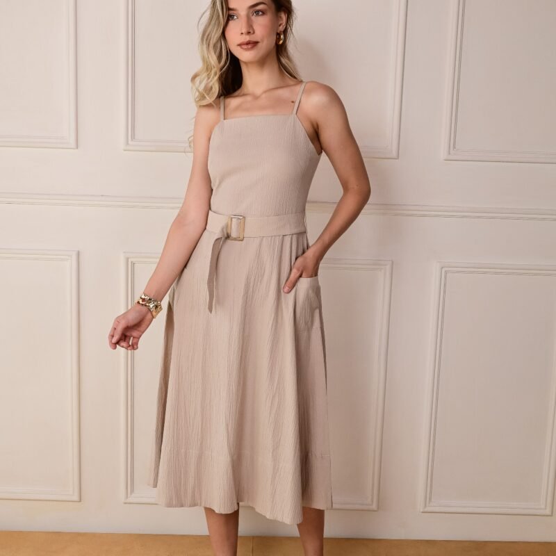 Sienna Belted Cotton Dress