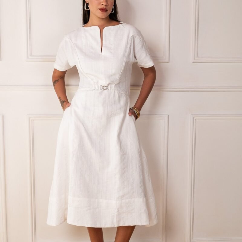 Solene Cinch Cotton Dress