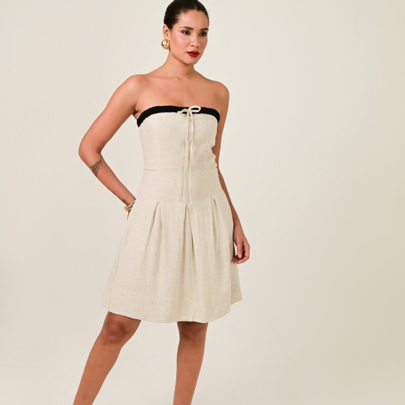Pearl Sundowner Linen Dress